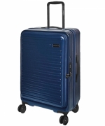 極簡輕奢 前開式行李箱-深藍